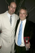 Doug Hughes (Outstanding Director - DOUBT) with Christopher Ashley Photo