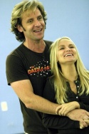 Kristin Chenoweth and Malcolm Gets rehearse a scene from the Encores! production of T Photo