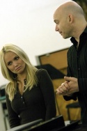 Michael Cerveris and Kristin Chenoweth in rehearsals for the Encores! production of T Photo