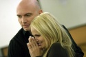 Michael Cerveris and Kristin Chenoweth in rehearsals for the Encores! production of T Photo