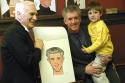 Dick Latessa, Greg Jbara and son Photo