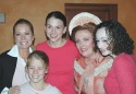 Kathie Lee and Cassidy pose with Sutton, Maureen and Megan McGinnis Photo
