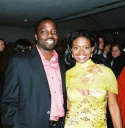 La Chanze (nominee "Dessa Rose") and fiance Derek Fordjour  Photo