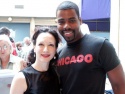 Bebe Neuwirth and one of "the boys" Photo