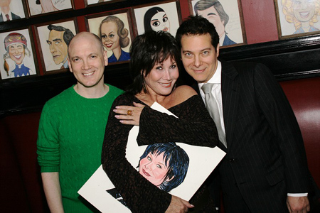 Charles Busch, Michele Lee and Michael Feinstein at 