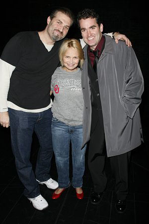 Marc Kudisch, Kristin Chenoweth and Brian D'Arcy James at 