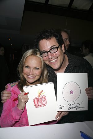 Kristin Chenoweth and Michael Mayer at 