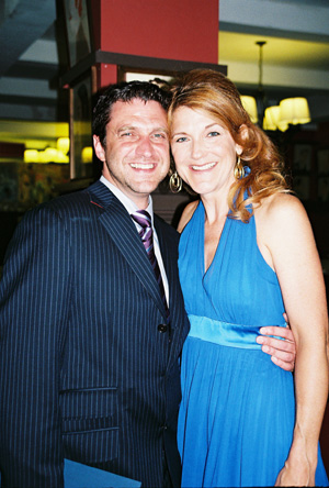 Raul Esparza and Victoria Clark (co-host / presenter for the evening) at 