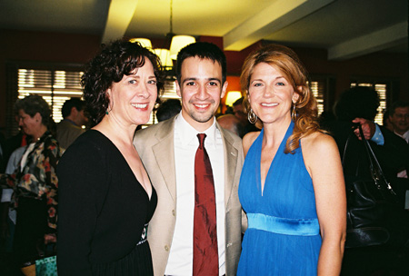 Karen Ziemba, Lin-Manuel Miranda and Victoria Clark at 