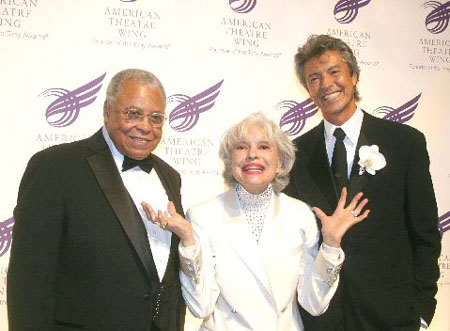 James Earl Jones, Carol Channing and Tommy Tune at 