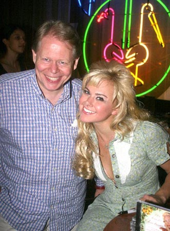 Former co-stars Joel Vig and Laura Bell Bundy at 