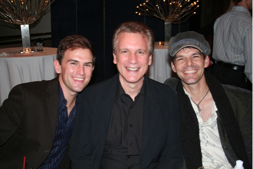 Daniel Reichard, Rick Elice and J. Robert Spencer Photo