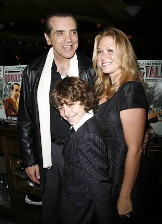 Chazz Palminteri with son Dante and wife Gianna Photo