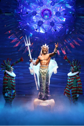 Norm Lewis as King Triton with Bret Shuford and Alan Mingo, Jr. Photo