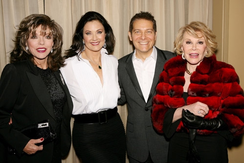 Joan Collins, Lynda Carter, Michael Feinstein and Joan Rivers Photo