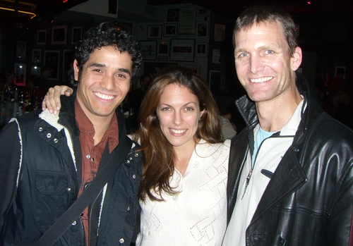 Adam Jacobs, Hilary Kole and Jarrod Emick Photo