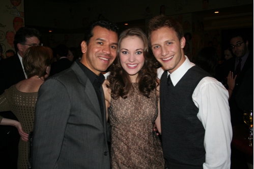 Sergio Trujillo, Laura Osnes and Nathan Johnson Photo