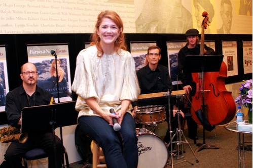 Victoria Clark with her band Photo