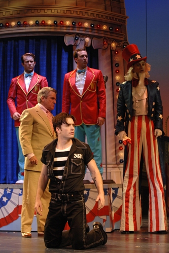 Colin Cunliffe and Peter Matthew Smith (Whiffles), Michael Buchanan (Uncle Sam), Rich Photo