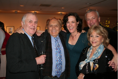 John Kander, Joseph Stein, Karen Ziemba, Bill Tatum and Elisa Stein Photo