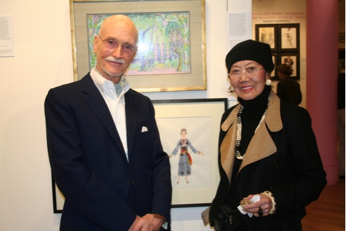 Curator Peter Harvey and Designer Willa Kim Photo