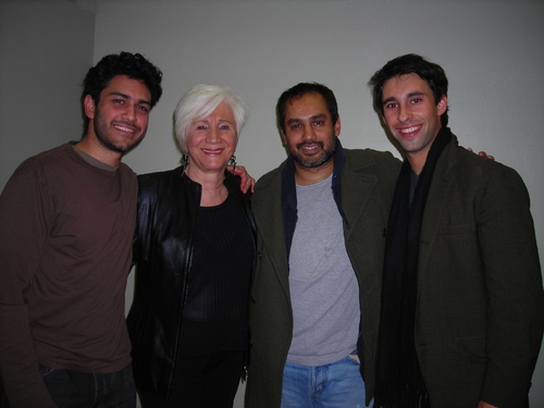 Sanjit De Silva, Olympia Dukakis, Rajesh Bose and Rafi Silver Photo