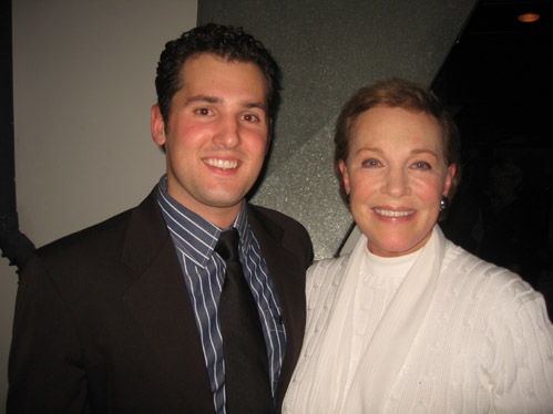 Julie Andrews with Christopher Pinnella (Simeon) Photo