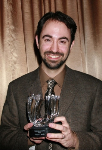 Peter Mills with the Fred Ebb Award Photo