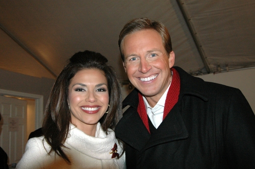 Chris Wragge and Kristine Johnson from WCBS TV
 Photo