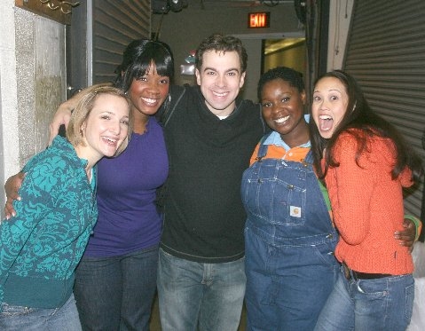 Cast members Maggie Lakis, Erica Robinson, Robert McClure, Danielle Thompson and Jenn Photo