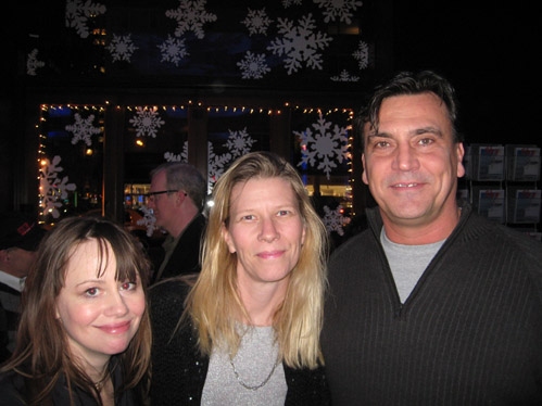 Sally Murphy, with November costume designer Laura Bauer, and Michael Nichols Photo