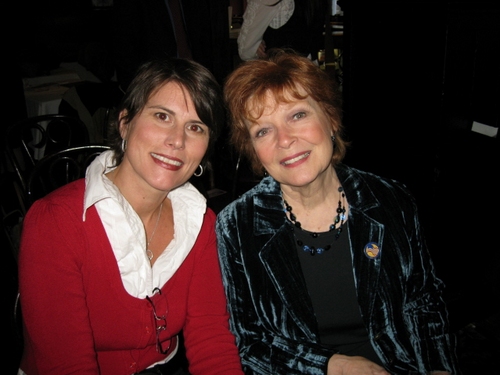 l-r: Actresses Donna Moore and Anita Gillette at Sardi's for Patriotism Award present Photo