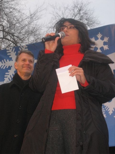 George Forbes, President of the League of Off-Broadway Theatres & Producers and Jenni Photo