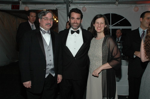 Brian D'Arcy James with Landmark's Executive Director, Sharon Maier-Kennelly & Co-Pre Photo