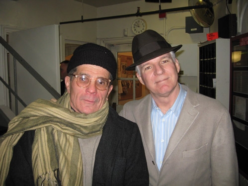 Playwright David Mamet and Steve Martin Photo