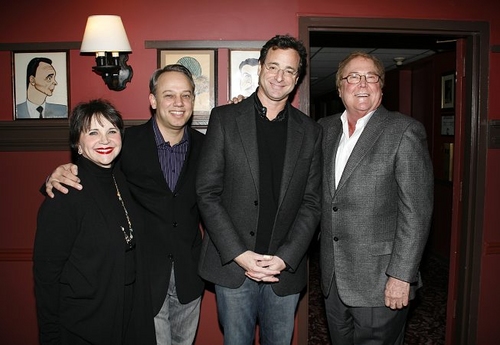 Cindy Williams, Roy Miller, Bob Saget and Bob Boyett
 Photo