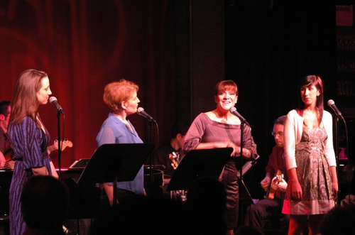 l-r: Natalie Weiss, Liz Callaway, Shoshana Bean and Sarah Davis
 Photo