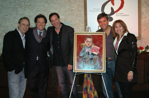 Photo Coverage: Bob Saget Receives Tony Di Napoli's Portrait Image
