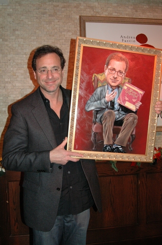 Bob Saget with his portrait
 Photo