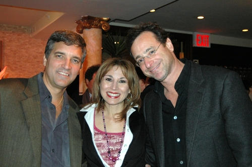 Bruce Dimpflmaier, Valerie Smaldone and Bob Saget
 Photo