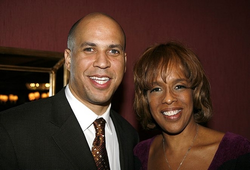 Cory Booker and Gayle King Photo