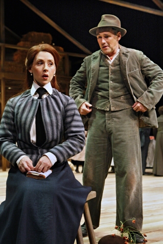 Miriam Silverman as Solveig and Mark Rylance
 Photo