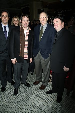 Jerry Seinfeld, Mathew Broderick, Neil Simon and Nathan Lane
 Photo