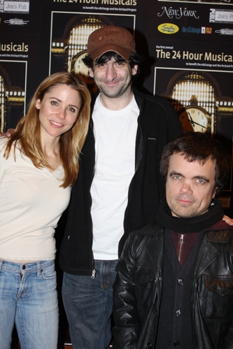 Kerry Butler, Jonathan Marc Sherman and Peter Dinklage Photo