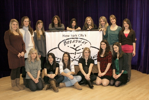Michelle Federer with BAA students Photo
