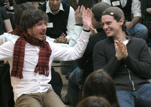 Q&A with John Gallagher Jr. (Left) and Jonathan Groff (Right) Photo
