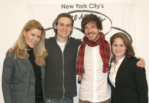 Jennifer Johns (Program Director), Jonathan Groff, John Gallagher Jr., and Michelle L Photo