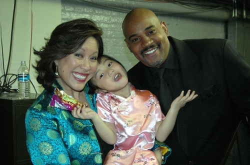 Cindy Hsu, Rosie and Allan Harris Photo