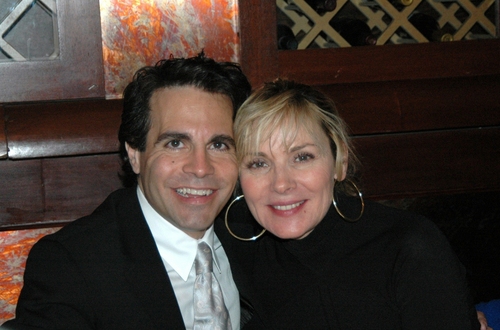 Mario Cantone and Kim Cattrall Photo