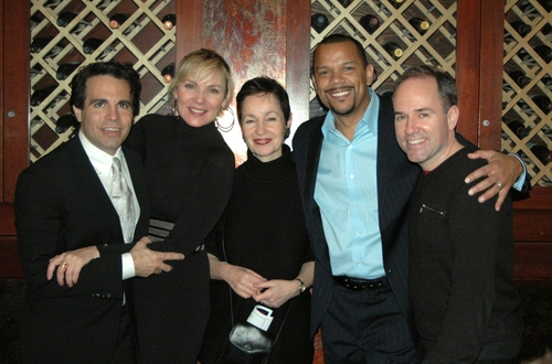 Mario Cantone, Kim Cattrall, Lynn Ahrens, Jerry Dixon  Photo